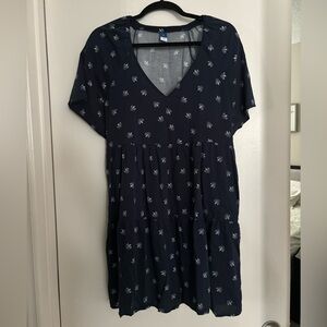 Old Navy Blue Floral Mini Dress